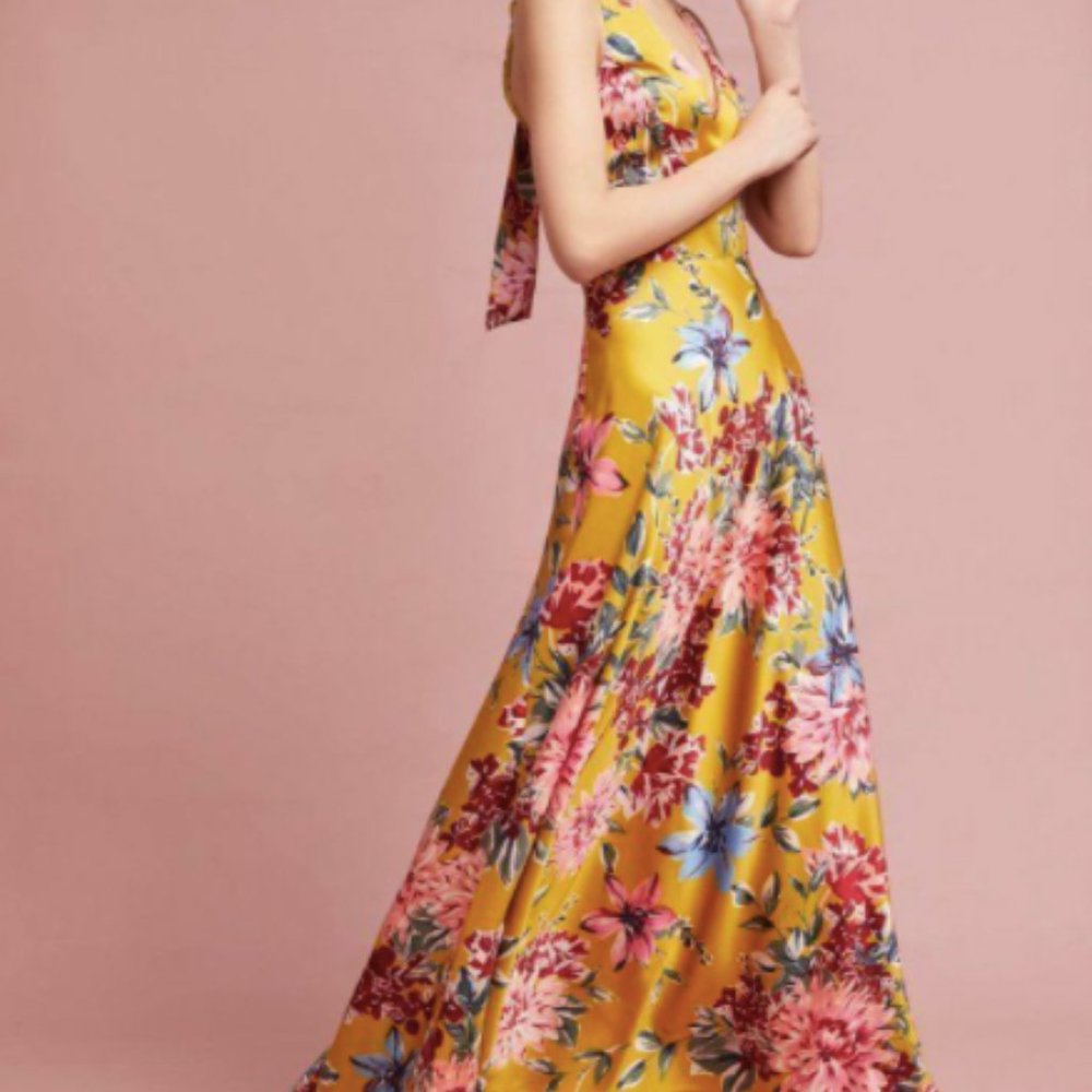NWT Nicole Miller Anthropologie Floral Abbey Dress